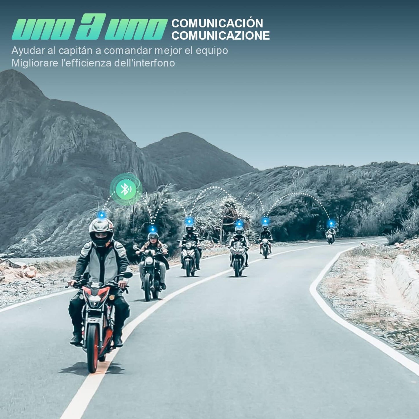 Intercomunicador Moto - Fodsports V6S (1000m) - Bluetooth 5.0 — imagem 4